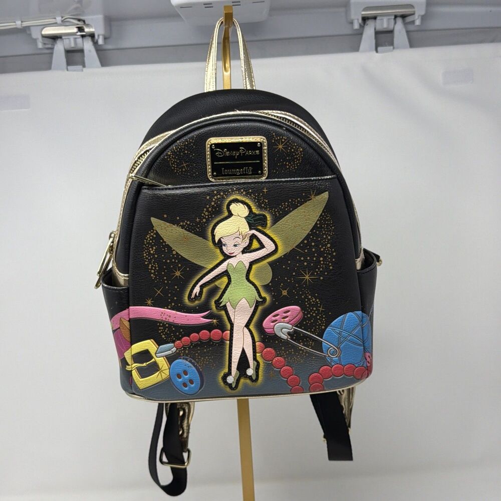 Disney Parks Loungefly Tinker Bell Light Up LED Mini Backpack Tested Works